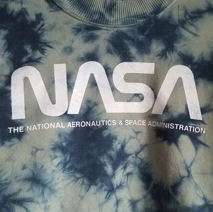 NASA Tie Dye Crop Top Sweater